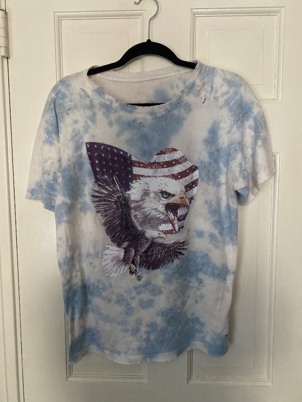 Patriot Eagle 4th of July tshirt baggy